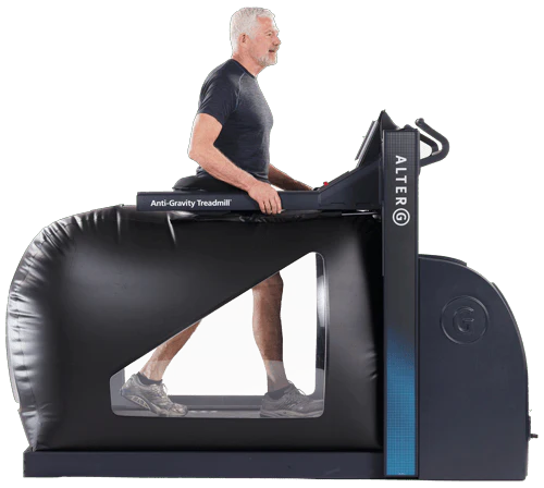 AlterG anti-gravity treadmill in use